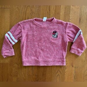 Little King NCAA Toddler Crewneck Knobby Sweatshirt Georgia Bulldogs Logo 3-4T